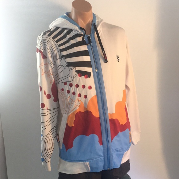 Akademiks Other - Akademiks hoodie w/ blue & orange graphic  (A1.2)